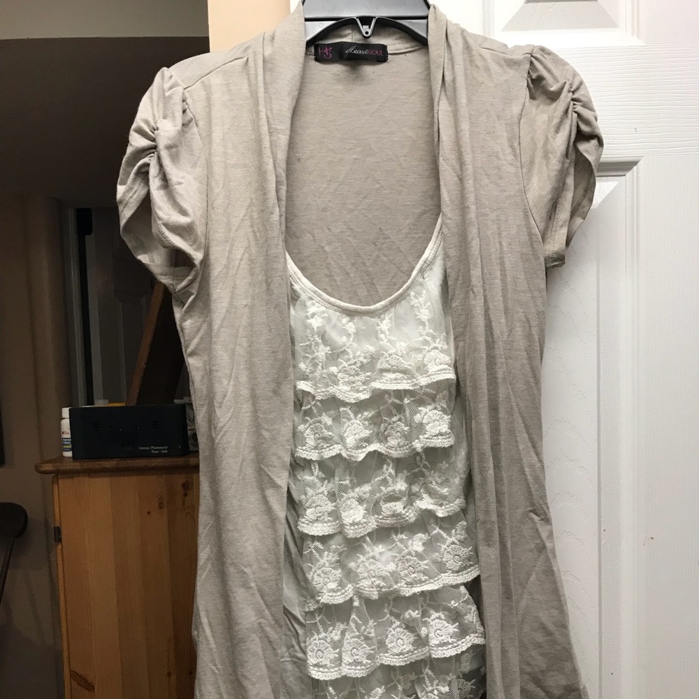 Cute Lacy Cardigan Top